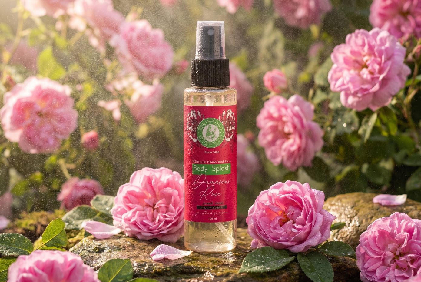 Body Splash Damascus Rose - 100 ml -  ورد دمشقي